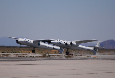 WhiteKnightTwo når sin maximala flyghöjd i sommar WhiteKnightTwo når sin maximala flyghöjd i sommar