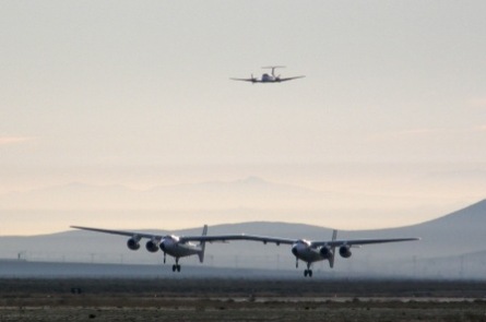 WhiteKnightTwo gör sin femte testflygning
