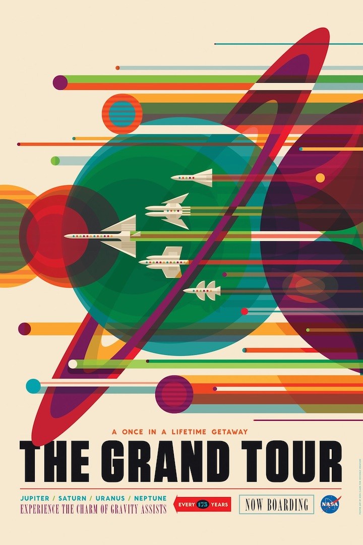 NASA har släppt nya affischer om framtida resor för rymdturister